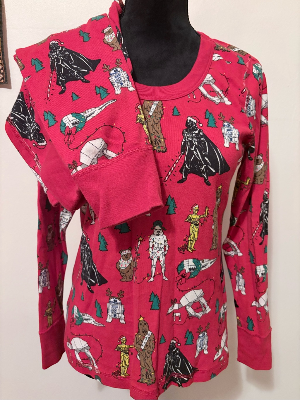 Hanna Andersson Red Star Wars Holiday Character Pajama Set